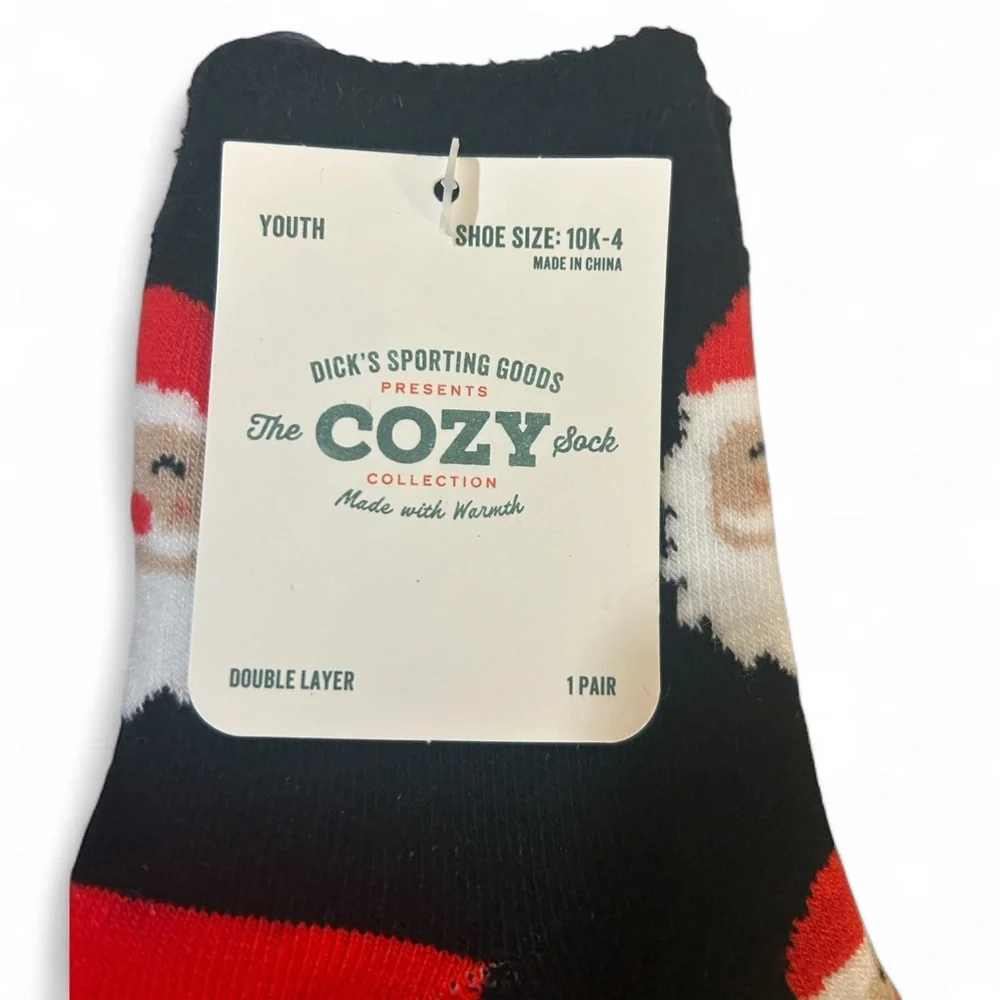 Festive Christmas Youth Socks - The COZY Sock Collection -‎ NWT - (2) Pair